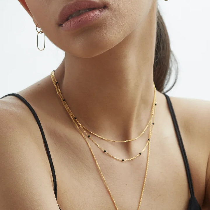 Black spinel relay necklace-1