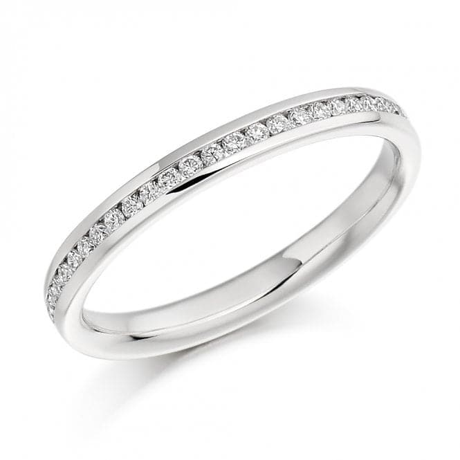 0.15ct Round Brilliant 2.40mm Half Eternity RingThe Harmony CollectionHET935 - 1H