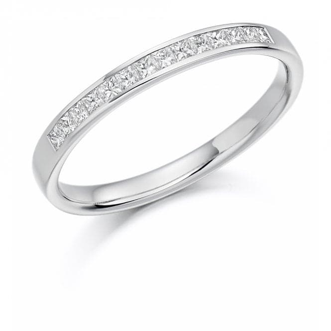 0.20ct Princess Cut 2.50mm Half Eternity RingThe Harmony CollectionHET1174 - 1H