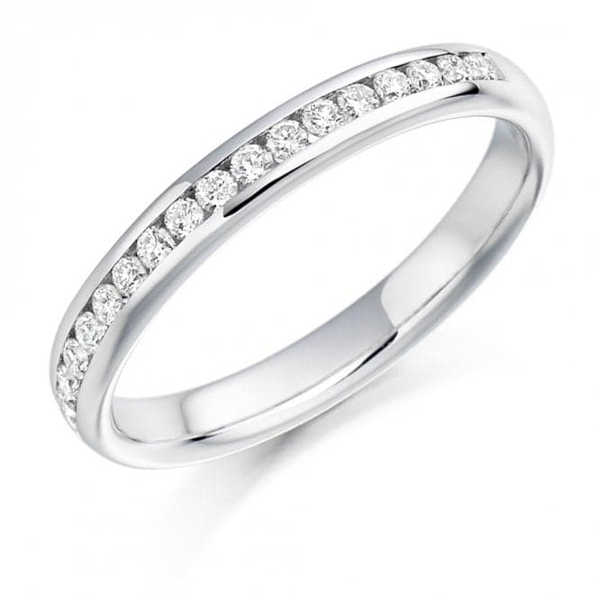 0.22ct Round Brilliant 3.0mm Half Eternity RingThe Harmony CollectionHET936 - 1H