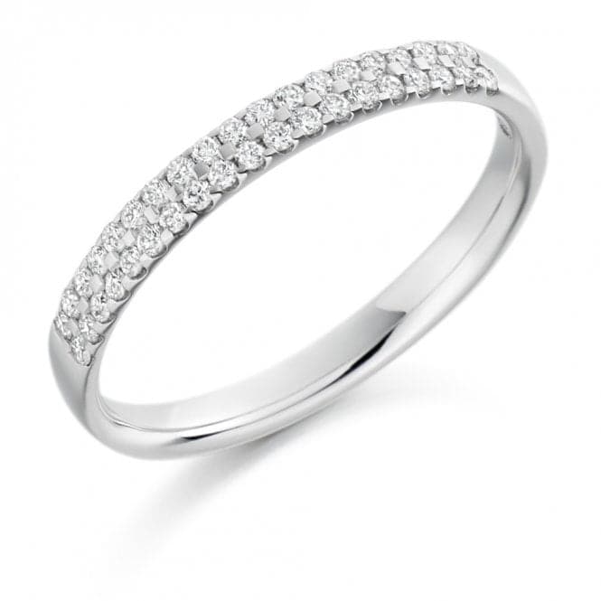 0.25ct Round Brilliant 2.40mm Half Eternity RingThe Harmony CollectionHET1525 - 1H