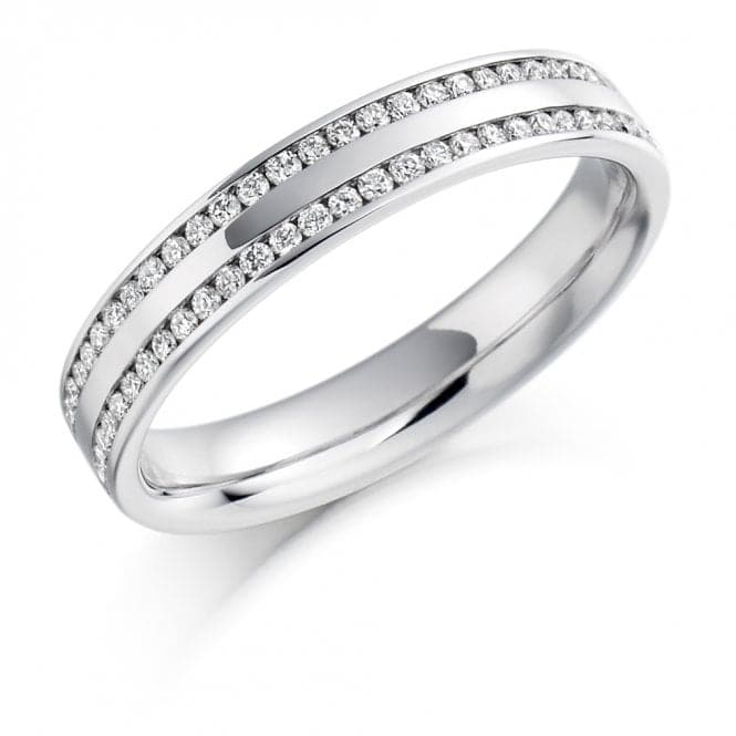 0.26ct Round Brilliant 3.8mm Half Eternity RingThe Harmony CollectionHET1136 - 1H