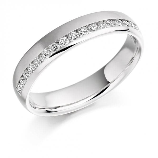 0.26ct Round Brilliant 4.1mm Half Eternity RingThe Harmony CollectionHET948 - 1H