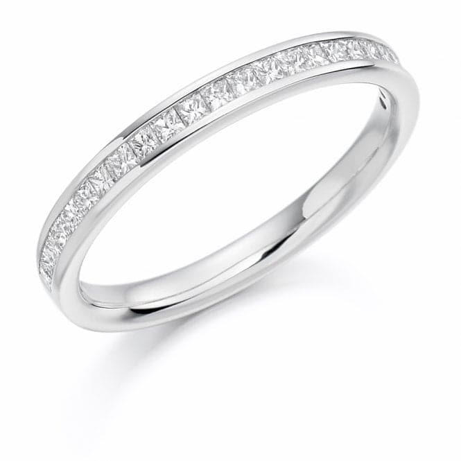 0.33ct Princess Cut 2.60mm Half Eternity RingThe Harmony CollectionHET1157 - 1H