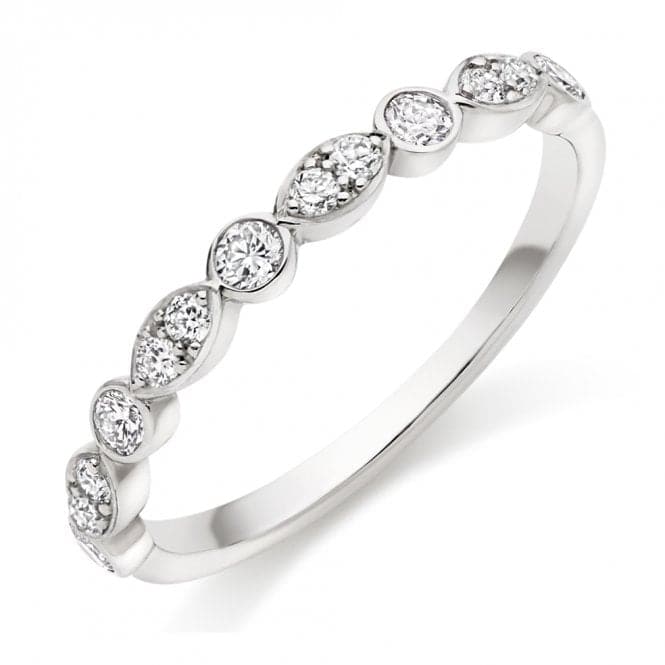 0.35ct Round Brilliant 2.5mm Half Eternity RingThe Harmony CollectionHET9145 - 1H