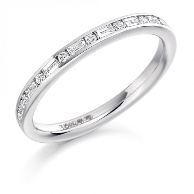 0.3ct Baguette Cut 2.3mm Half Eternity RingThe Harmony CollectionHET1083 - B1H