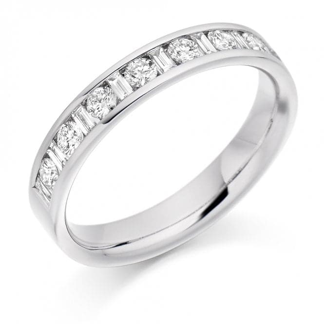 0.5ct Baguette Cut 3.6mm Half Eternity RingThe Harmony CollectionHET2315 - B1H