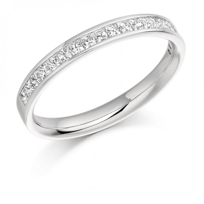 0.5ct Princess Cut 2.70mm Half Eternity RingThe Harmony CollectionHET993 - 1H