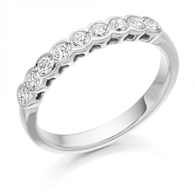 0.5ct Round Brilliant 3mm Half Eternity RingThe Harmony CollectionHET2388 - 1H