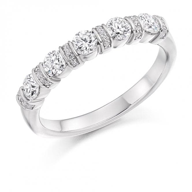 0.6ct Round Brilliant 3mm Half Eternity RingThe Harmony CollectionHET2636 - 1H