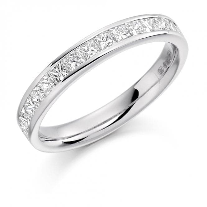 0.75ct Princess Cut 3.10mm Half Eternity RingThe Harmony CollectionHET1301 - 1H