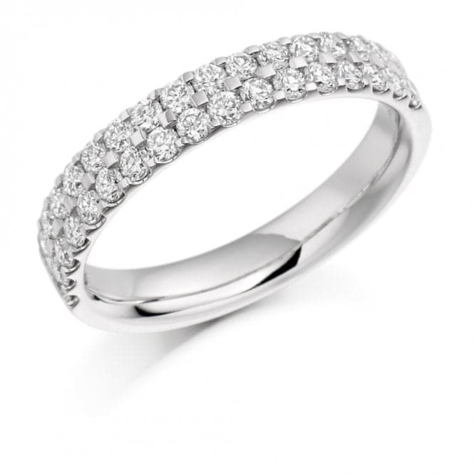 0.75ct Round Brilliant 3.7mm Half Eternity RingThe Harmony CollectionHET1017 - 1H