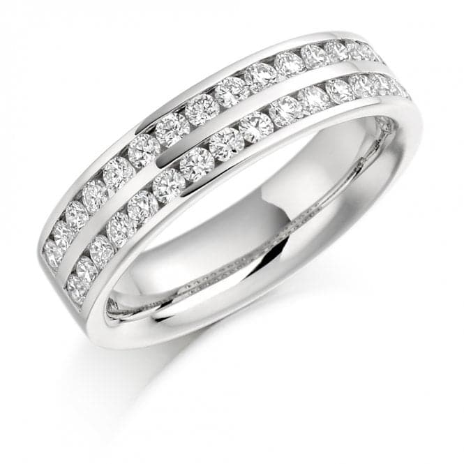 0.75ct Round Brilliant 5.10mm Half Eternity RingThe Harmony CollectionHET1077 - 1H