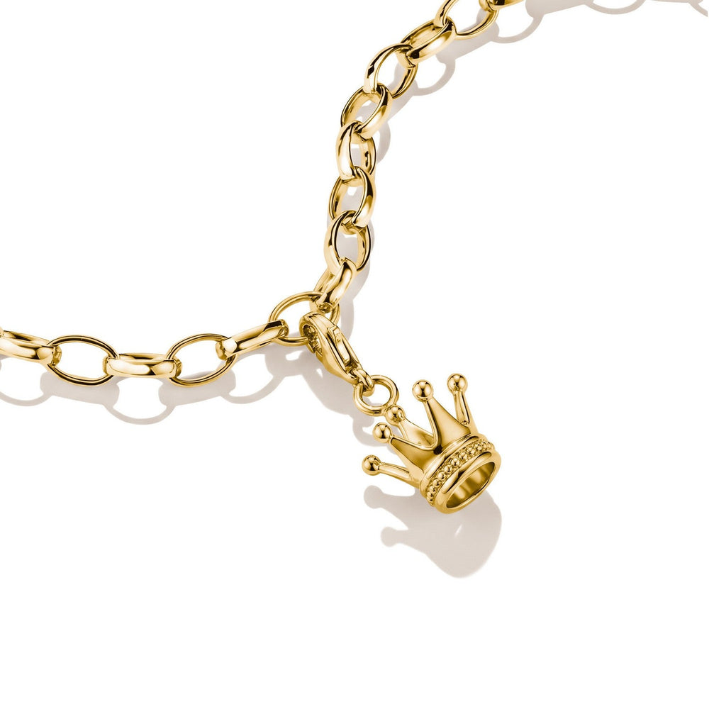 Thomas Sabo Charm Club 18ct Gold Plated Crown Charm 0887-M01-39