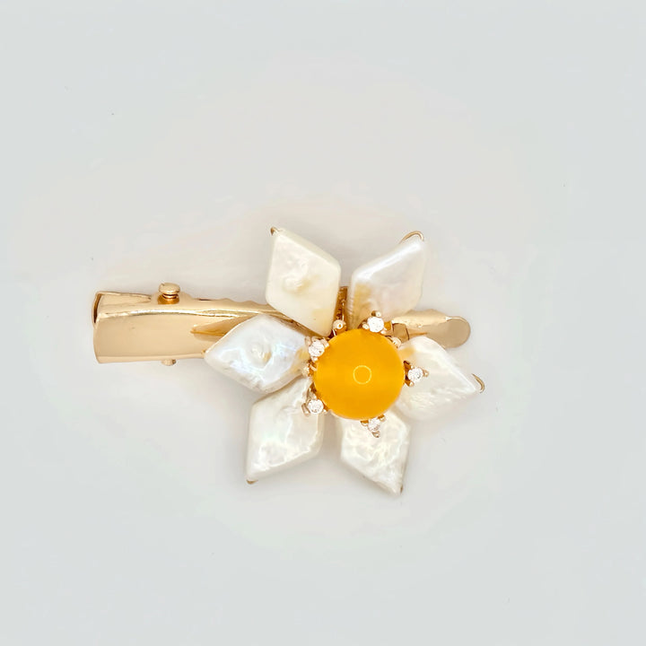 Sunny Baroque Pearl Floral Hair Clip
