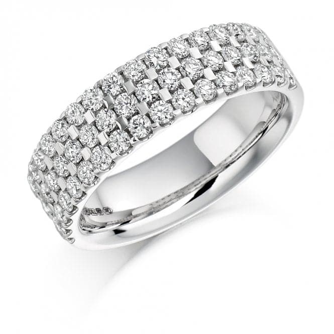 1.05ct Round Brilliant 5.80mm Half Eternity RingThe Harmony CollectionHET1117 - 1H