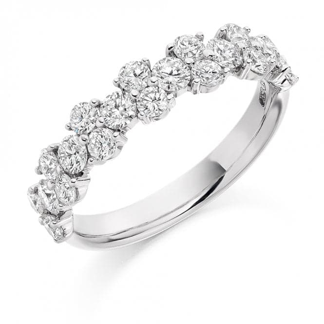 1.2ct Round Brilliant 4.70mm Half Eternity RingThe Harmony CollectionHET1911 - 1H