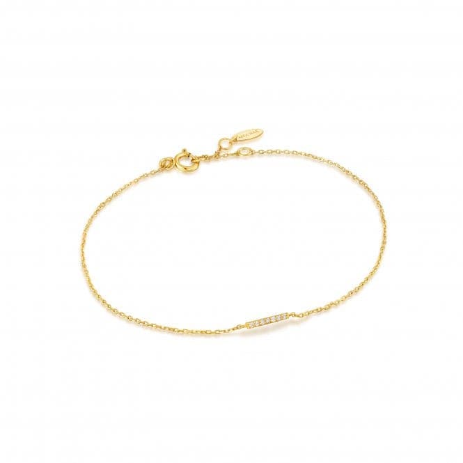 14ct Gold Magma Diamond Bar Bracelet BAU004 - 02YGAnia Haie GoldBAU004 - 02YG