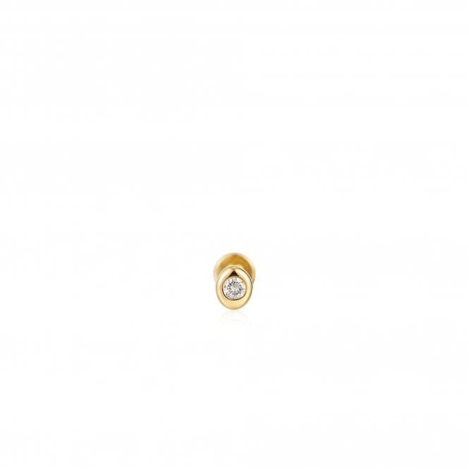 14ct Gold Magma Single Diamond Labret Earring EAU004 - 01YGAnia Haie GoldEAU004 - 01YG