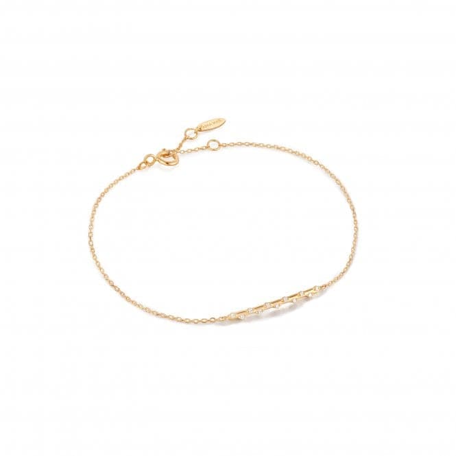 14ct Gold Stargazer Diamond Bar Bracelet BAU002 - 02YGAnia Haie GoldBAU002 - 02YG