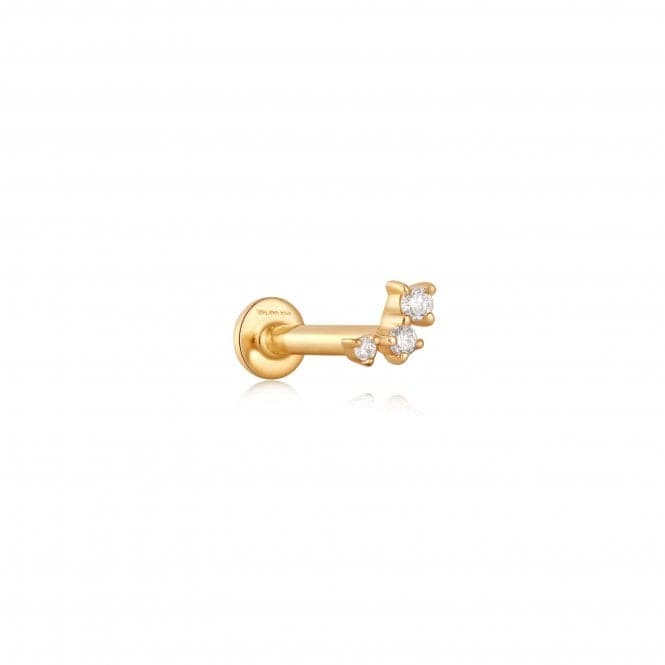 14ct Gold Stargazer Triple Diamond Single Labret Earring EAU002 - 01YGAnia Haie GoldEAU002 - 01YG