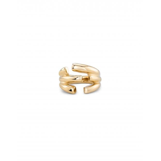 18 Karat vergoldeter Ring „Electrik“