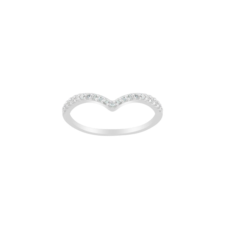 Dew Zirconia Wishbone Ring 1783CZ
