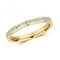 18ct 1/2 Eternity Channel Set Gold Ring RDQ145Diamond JewelleryRDQ145/J
