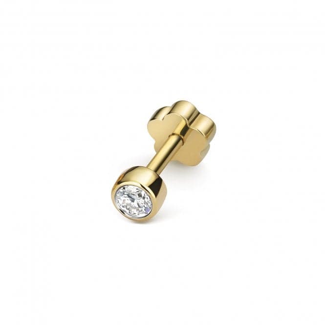 18ct Gold 18ct Y/G H Si2 0.07ct Single Earring EDQ908Diamond JewelleryEDQ908