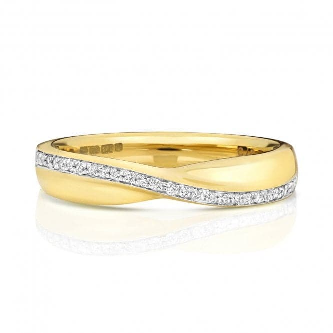 18ct Gold Crossover Band Ring WQ241/IWedding BandsWQ241/J