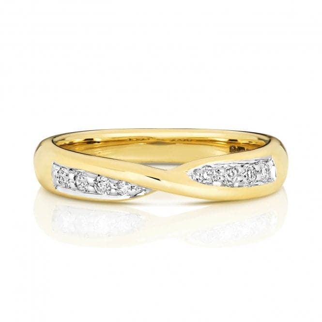 18ct Gold Crossover Band Ring WQ242/IWedding BandsWQ242/J