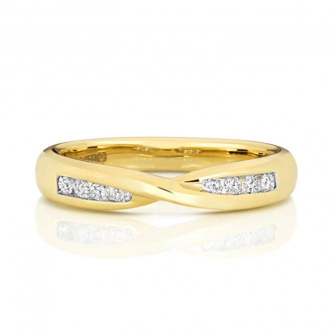 18ct Gold Crossover Band Ring WQ243/IWedding BandsWQ243/J