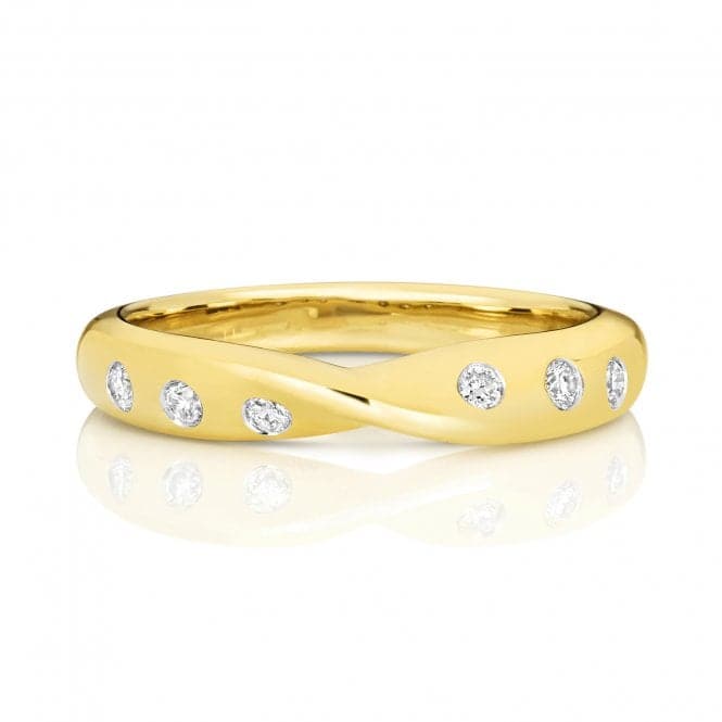 18ct Gold Crossover Band Ring WQ244/IWedding BandsWQ244/J