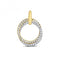 18ct Gold Diamond 2 Colour Pendant PDQ144Diamond JewelleryPDQ144