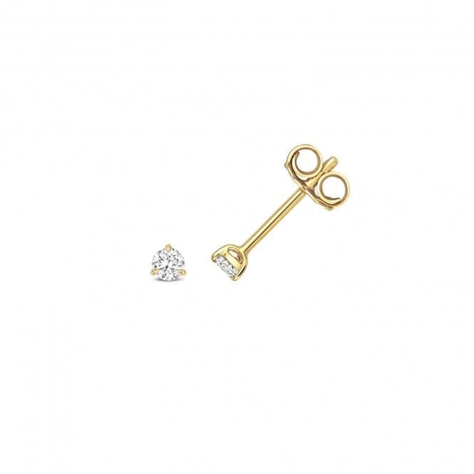 18ct Gold Diamond 3 Claw Earring Studs EDQ337Diamond JewelleryEDQ337