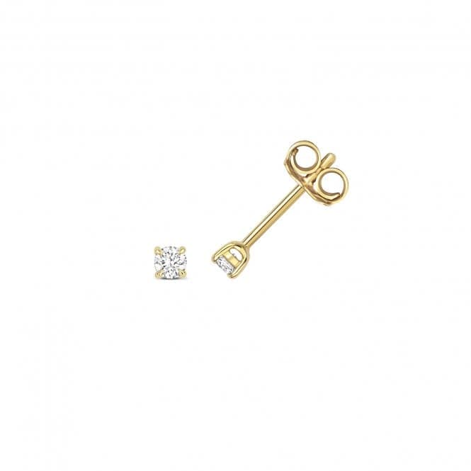 18ct Gold Diamond 4 Claw Earring Studs EDQ342Diamond JewelleryEDQ342