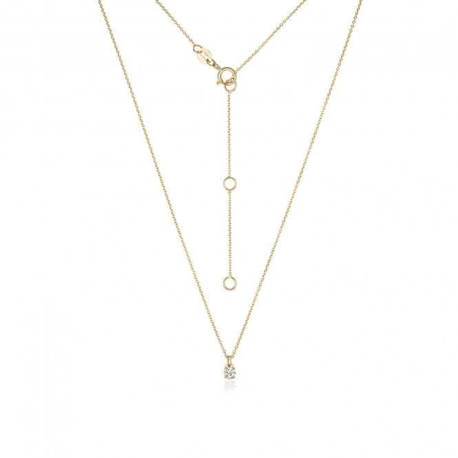 18ct Gold Diamond 4 Claw Necklace NDQ150Diamond JewelleryNDQ150