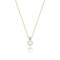 18ct Gold Diamond & Akoya Pearl Necklace NDQ207Gemstones JewelleryNDQ207