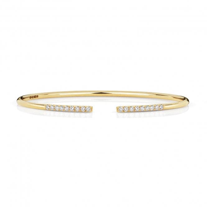 18ct Gold Diamond Bangle BDQ110Diamond JewelleryBDQ110