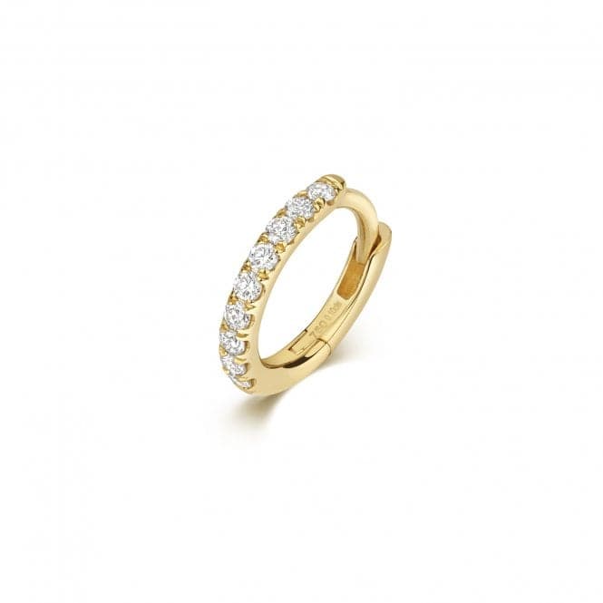 18ct Gold Diamond Cartilage Single Hoop EDQ901Diamond JewelleryEDQ901