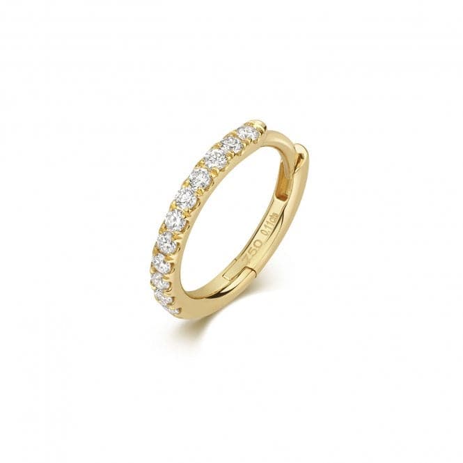 18ct Gold Diamond Cartilage Single Hoop EDQ902Diamond JewelleryEDQ902