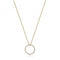 18ct Gold Diamond Circle 16/17Inch Necklace NDQ120Diamond JewelleryNDQ120