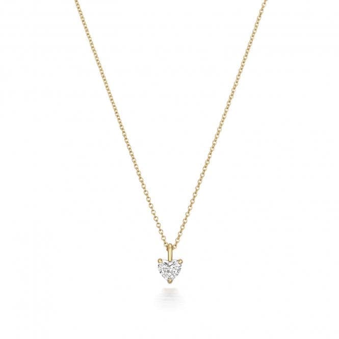 18ct Gold Diamond Heart Shape Necklace NDQ156Diamond JewelleryNDQ156