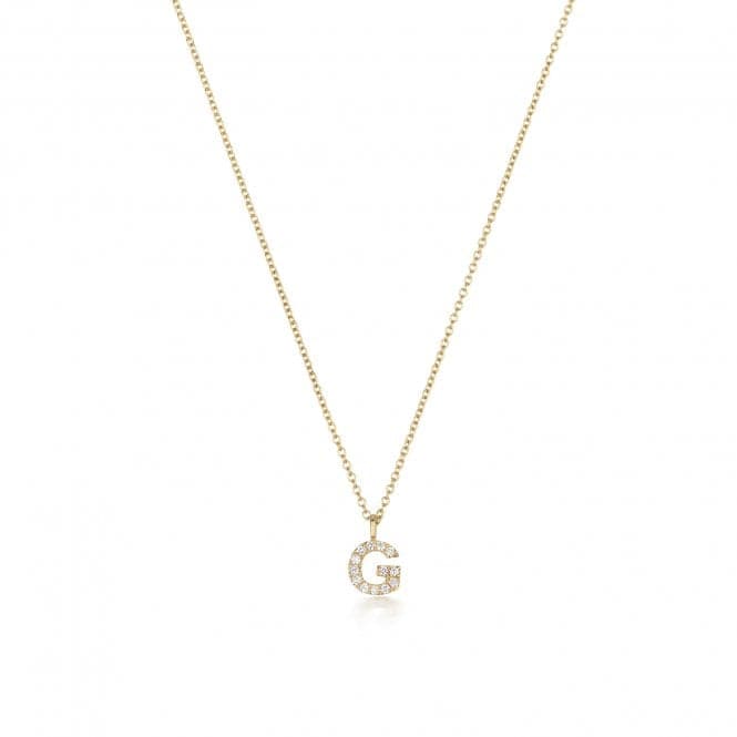 18ct Gold Diamond Initial Necklace NDQ154/GDiamond JewelleryNDQ154/G