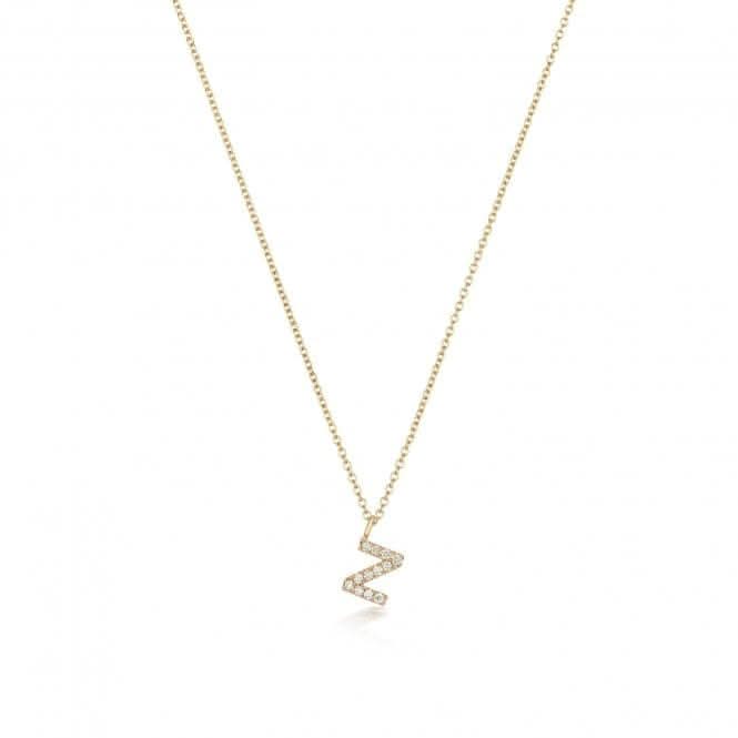 18ct Gold Diamond Initial Necklace NDQ154/ZDiamond JewelleryNDQ154/Z