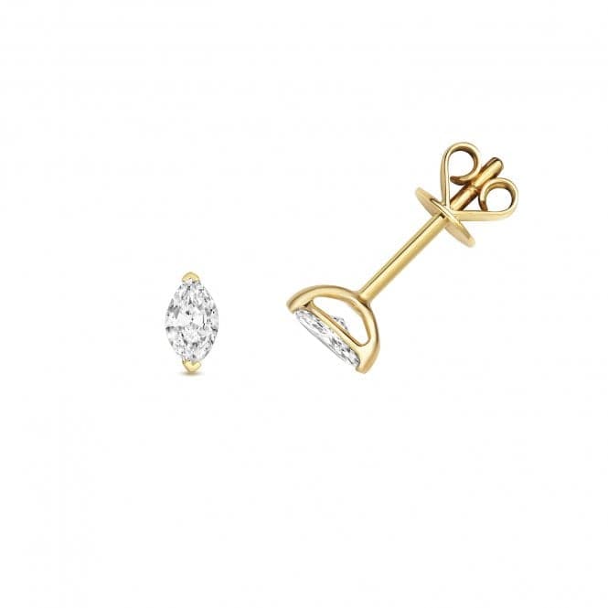 18ct Gold Diamond Marquise Cut Earring Studs EDQ353Diamond JewelleryEDQ353