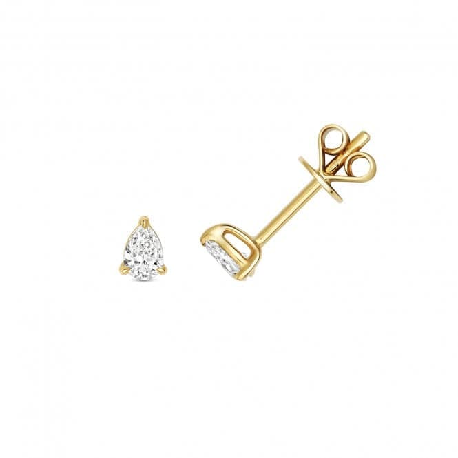 18ct Gold Diamond Pear Shape Earring Studs EDQ354Diamond JewelleryEDQ354
