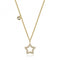 18ct Gold Diamond Star Necklace NDQ138Diamond JewelleryNDQ138