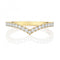 18ct Gold Diamond Wishbone Ring WQ279Wedding BandsWQ279/J