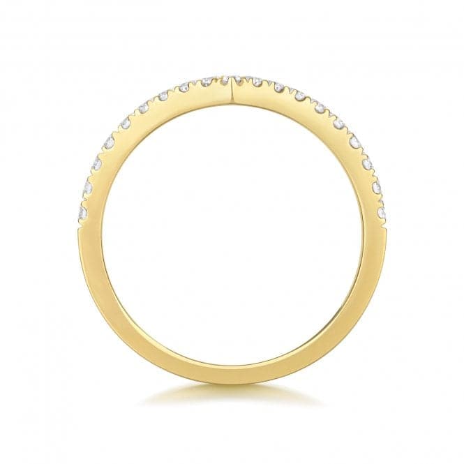 18ct Gold Diamond Wishbone Ring WQ279Wedding BandsWQ279/J